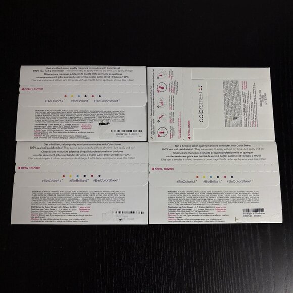 COLOR STREET Lot of 4 Packs Nail Polish Strips Various Colors/Designs NEW - Picture 6 of 7